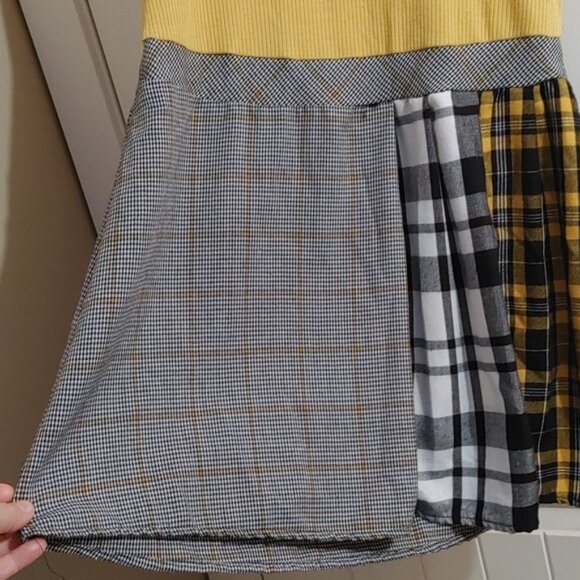 Wonder Nation youth XXL (18) Harry Potter style yellow black plaid dress - Picture 3 of 7